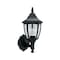 Designers Fountain Waterbury 14.25in Black 1-Light Outdoor Line Voltage Wall Sconce, Bulb Not Included 2462-BK - alternate 1